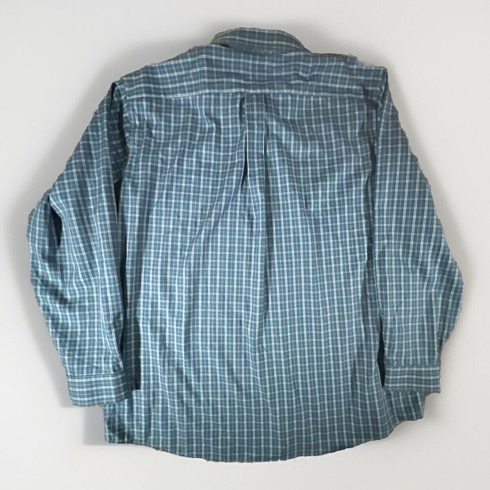 L.L.Bean XL Traditional Fit‎ Shirt Cotton Button Front Plaid Chest Pocket - Picture 3 of 8